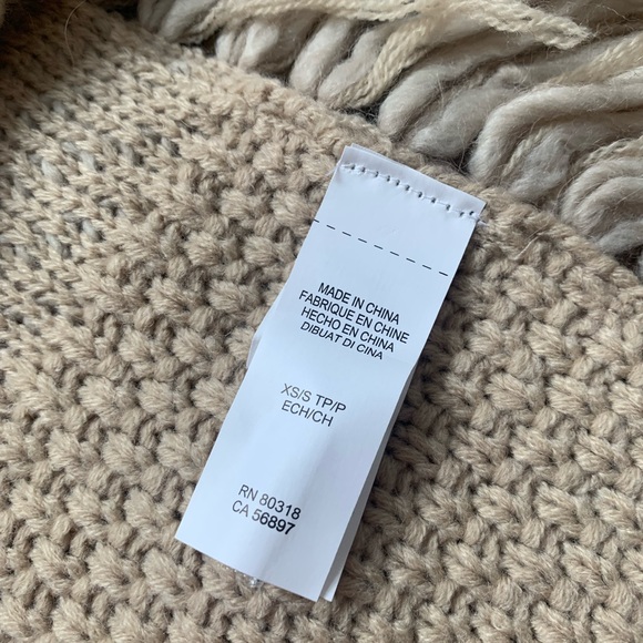 Lucky Brand Knit Sweater Poncho Size-CS - Picture 11 of 12